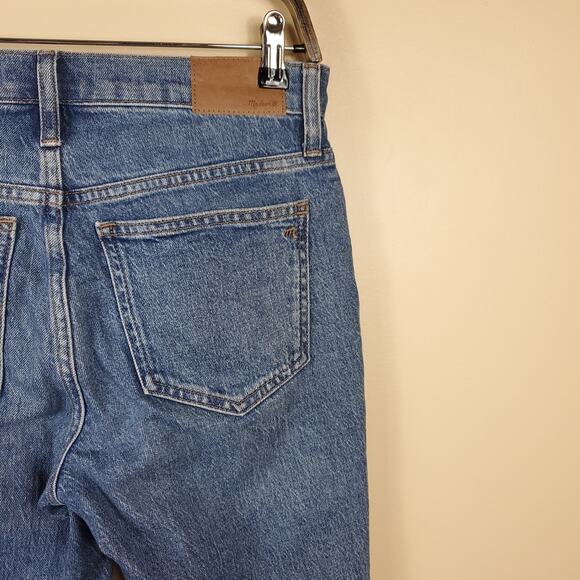 Madewell The Mid-Rise Perfect Vintage Jean in Ainsdale: Knee-Rip Edition Size 25 - Picture 8 of 11